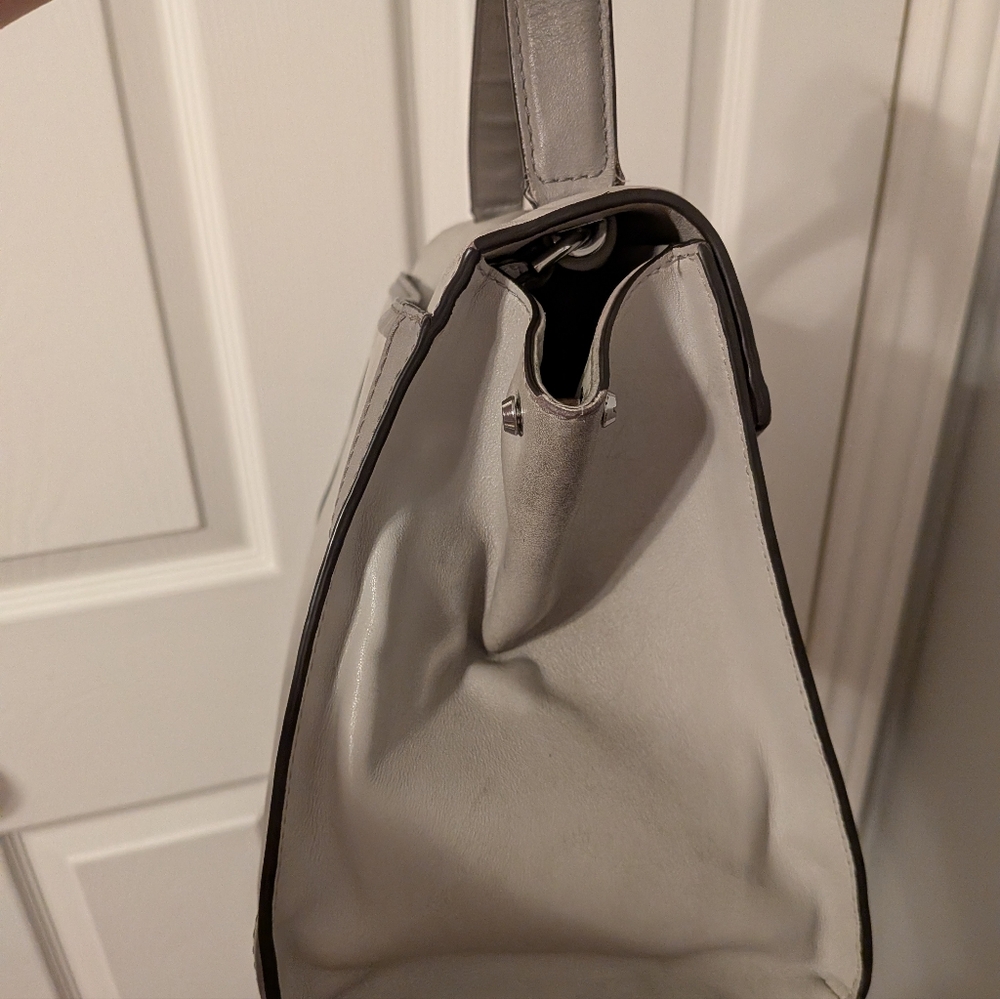 2000s Michael Kors Whitney Structured Top-Handle Women’s Bag in Light Gray - Picture 3 of 4